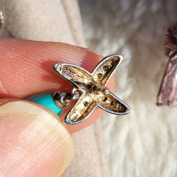 Vintage/Rare David Yurman Teardrop Turquoise & Diamond Stud Earrings SS & 18k ✨️ - Picture 5 of 9